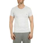 Gråa Kortärmade Kortärmade T-shirts från Armani Emporio Armani på rea i Storlek XL med V-ringning för Herrar 