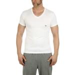 Vita Kortärmade Kortärmade T-shirts från Armani Emporio Armani på rea i Storlek S i Polyamid för Herrar 