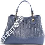 Blåa Handväskor i skinn från Armani Emporio Armani på rea i Konstläder för Damer 