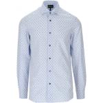 Formella Blåa Långärmade Kostymskjortor från Armani Emporio Armani på rea i Storlek 3 XL i Bomull för Herrar 