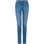 Blåa High waisted jeans från Armani Emporio Armani i Storlek M i Bomullsblandning för Damer 