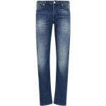 Ekologiska Blåa Slim fit jeans från Armani Emporio Armani i Denim för Herrar 