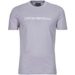Gråa Kortärmade T-shirts från Armani Emporio Armani i Storlek XL för Herrar 