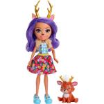 Enchantimals FXM75 - Danessa Deer-docka och djurkompisen Sprint, 15 cm hög, För barn från 4 år