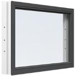 Antracit-grå Aluminiumfönster från Skånska Byggvaror i Aluminium 
