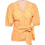 Orange Långärmade Långärmade blusar från envii i Storlek XXS för Damer 
