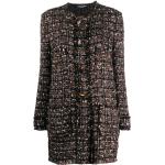 Bruna Långa kappor från Dolce & Gabbana på rea i Storlek XL i Tweed för Damer 