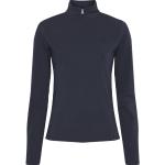 Mörkblåa Långärmade Funktionströjor från Equipage i Storlek XL i Polyester för Damer 