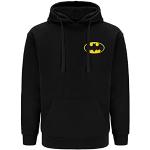 Svarta Batman Tränings hoodies i Storlek 3 XL för Herrar 
