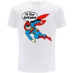 Vita Kortärmade Superman T-shirts stora storlekar i Storlek 3 XL för Herrar 