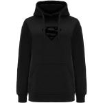 Svarta Superman Tröjor stora storlekar i Storlek 3 XL för Damer 