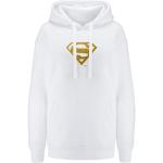 Vita Superman Huvtröjor i Storlek XS för Damer 