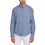 Blåa Slim fit skjortor från Esprit Collection med Button down för Herrar 
