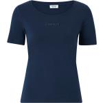 Blåa T-shirts från Esprit i Storlek S med Rund ringning för Damer 