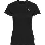 Svarta Kortärmade Tränings t-shirts från Puma Ess i Storlek XS 