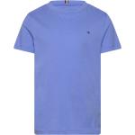 Essential Cotton Tee Ss Tops T-shirts Short-sleeved Blue Tommy Hilfiger