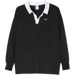 Svarta Långärmade Långärmade pikétröjor från Nike Essentials i Storlek XS i Siden för Damer 