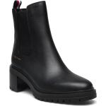 Svarta Ankle-boots från Tommy Hilfiger Essentials i storlek 36 i Läder 