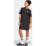 Svarta Tränings t-shirts från adidas Essentials 3-Stripes i Storlek M med Rund ringning i Jerseytyg för Damer 