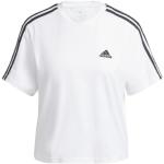 Vita T-shirts från adidas Essentials 3-Stripes på rea i Storlek XS i Jerseytyg för Damer 