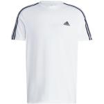 Vita T-shirts från adidas Essentials 3-Stripes på rea i Jerseytyg för Herrar 