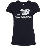Blåa Kortärmade Tränings t-shirts från New Balance i Storlek XS 