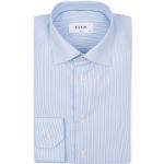 Eton Slim Fit Poplin Thin Stripe Shirt Blue/White
