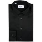 Formella Svarta Slim fit skjortor från ETON i Storlek S för Herrar 