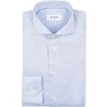 Formella Ljusblåa Slim fit skjortor från ETON i Storlek XL i Bomull för Herrar 