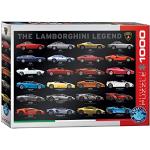 Flerfärgade Lamborghini Pussel från Eurographics 1000 bitar 