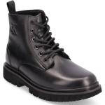 Svarta Ankle-boots från Calvin Klein i storlek 36 med Snörning 