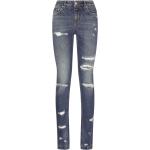 Indigoblåa Skinny jeans i Extra Långa från Dolce & Gabbana med W50 i Storlek 3 XL i Denim för Damer 