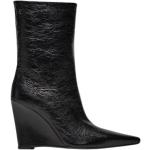 Svarta Ankle-boots från FABI på rea med Stilettklack i Lammskinn för Damer 