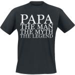 Familie & Freunde - Fun T-shirt - Papa - The Man - M 3XL - för Herr - svart