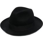Svarta Fedora hattar från Borsalino i storlek 55 i Filt för Damer 