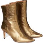 Gula Ankle-boots på rea i Läder för Damer 