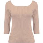 Långärmade Stickade tröjor från Fendi i Storlek XL med U-ringning i Bomull för Damer 