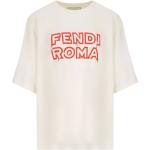 Vita Kortärmade T-shirts från Fendi i Bomull för Damer 