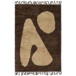 Ferm Living Abstract Rug Large Brown / Off-White