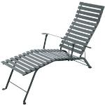 Fermob Bistro Chaise Lounge Storm Grey 26