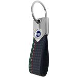 Fiat Blå Officiell Nyckelring Key Ring Carbon, Svart Tricolor, Carbon Svart Tricolor, Taglia unica