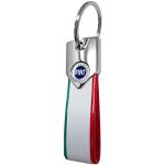 Fiat Blå Officiell Nyckelring Key Ring Carbon, Vit Tricolor, Carbon Tricolor Vit, Taglia unica
