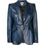 Mörkblåa Skinnkavajer från Alexander McQueen i Storlek 3 XL i Läder för Damer 