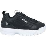 Svarta Sneakers med kilklack från Fila i storlek 36 med rundad tå i Mjukt läder för Damer 
