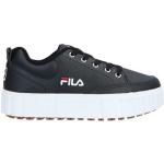 Svarta Sneakers med kilklack från Fila i storlek 37 med rundad tå i Mjukt läder för Damer 