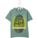 Gröna T-shirts med tryck för barn från Stone Island Junior på rea 