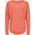 Orange Långärmade Stickade tröjor från Soyaconcept Dollie i Storlek S för Damer 