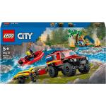 Flerfärgade Leksaksbilar från Lego City med Brandkårs-tema 