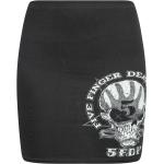 Svarta Five Finger Death Punch Minikjolar i Storlek S i Viskos för Damer 