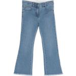 Ekologiska Azurblåa Stretch jeans för Flickor med fransar i Denim från Stella McCartney från FARFETCH.com/se 